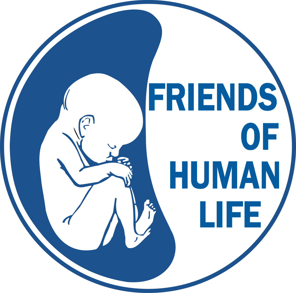 Friends of human life logoNIebieskie